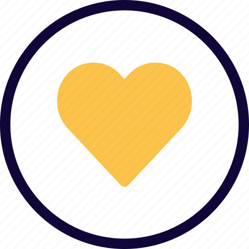 Heart, circle, vote, poll icon - Download on Iconfinder