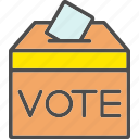 ballot, box, petition, vote, voting