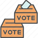 ballot, box, polling, voting