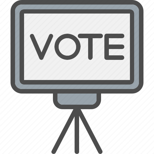Board, election, politics, sign, vote icon - Download on Iconfinder
