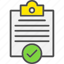 clipboard, document, note, paper
