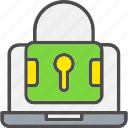 lock, padlock, secure, laptop