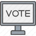 vote, led, lcd, online, voting