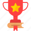 achievement, award, cup, prize, star, trophy, winner 