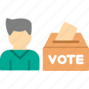 ballot, box, election, vote, voter