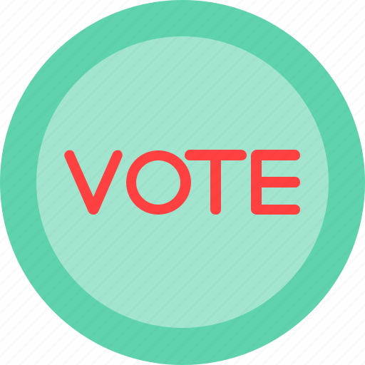 Button, vote, badge, president, election icon - Download on Iconfinder