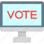 vote, led, lcd, online, voting 