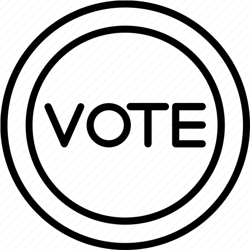 Button, vote, badge, president, election icon - Download on Iconfinder