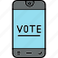 online, voting, vote, mobile, smartphone, politics 