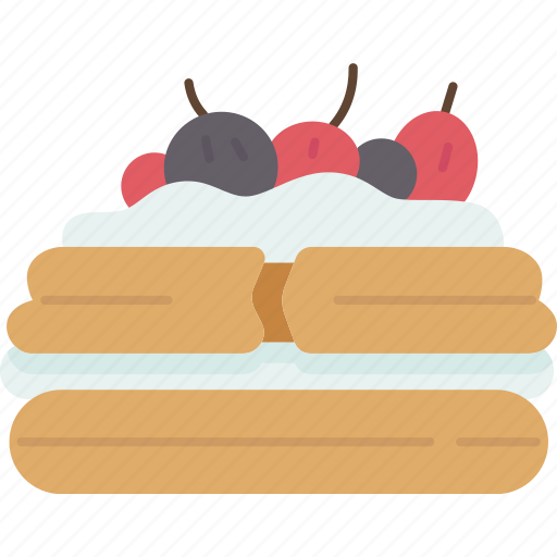 Waffle, cake, cream, dessert, bakery icon - Download on Iconfinder