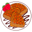 waffle, sweet, culinary, dessert, bakery, pastry, ice cream, fruit, chocolate 