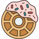 wonuts, waffle, donut, food, baking