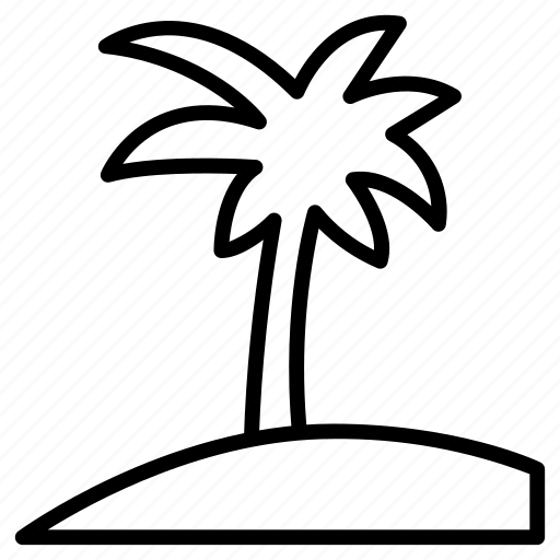 Sand, coconut, tree, island, palm icon - Download on Iconfinder