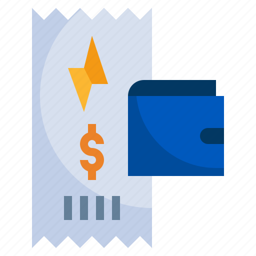 Electric, bill, wallet, coin, receipt, payment icon - Download on Iconfinder