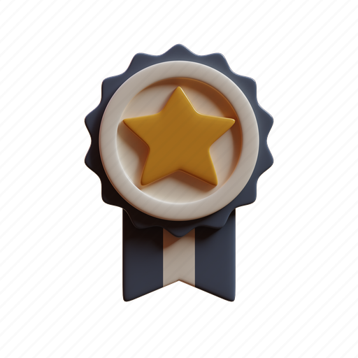 Star, badge, shop, bookmark, store, army, rating 3D illustration - Download on Iconfinder