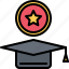 graduate, hat, star, training, war, military, battle 