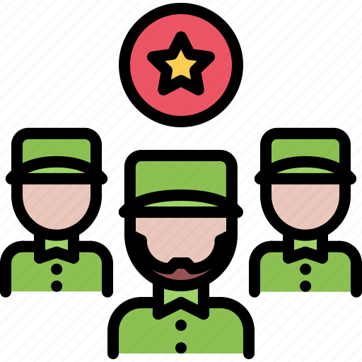 Team, group, people, star, soldier, war, military icon - Download on Iconfinder