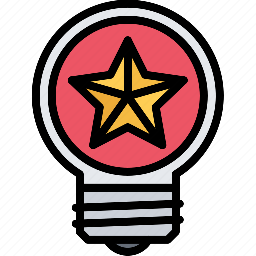 Idea, star, light, bulb, war, military, battle icon - Download on Iconfinder