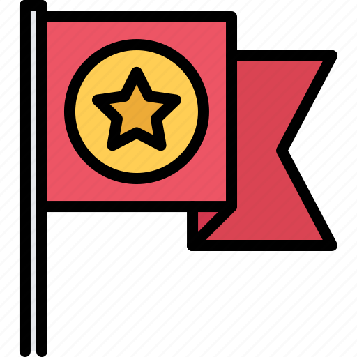Flag, star, war, military, battle icon - Download on Iconfinder