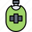 flask, case, water, war, military, battle 