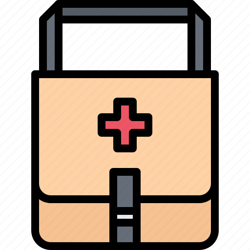 Bag, first, aid, kit, medicine, war, military icon - Download on Iconfinder