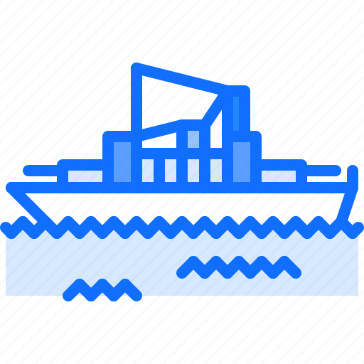 Warship, water, war, military, battle icon - Download on Iconfinder