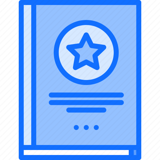 Book, regulations, star, war, military, battle icon - Download on Iconfinder