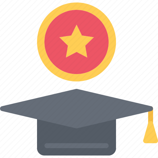 Graduate, hat, star, training, war, military, battle icon - Download on Iconfinder