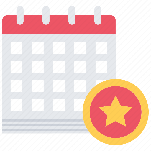 Calendar, date, star, war, military, battle icon - Download on Iconfinder