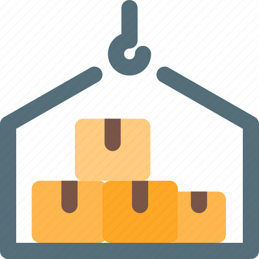 Boxes, hook, delivery, warehouse icon - Download on Iconfinder