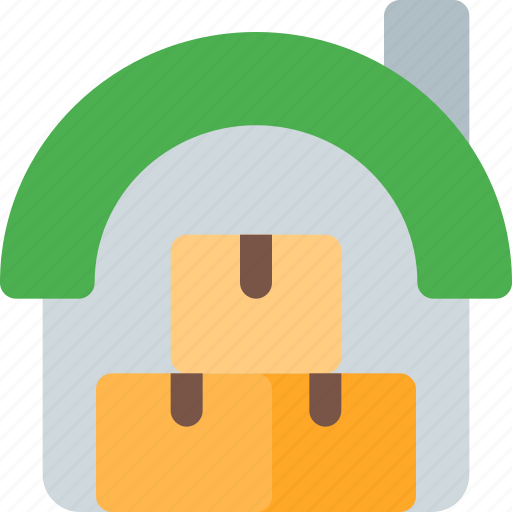 Shed, boxes, delivery, warehouse icon - Download on Iconfinder