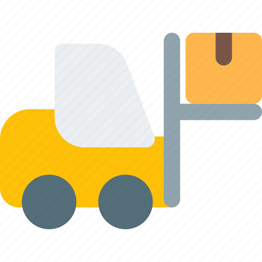 Forklift, box, delivery, warehouse icon - Download on Iconfinder