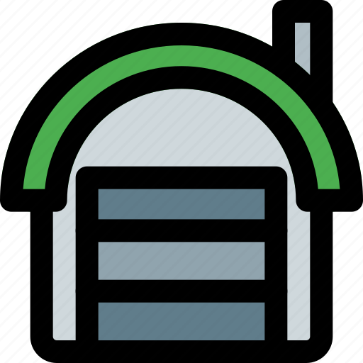 Shed, delivery, warehouse, shutter icon - Download on Iconfinder