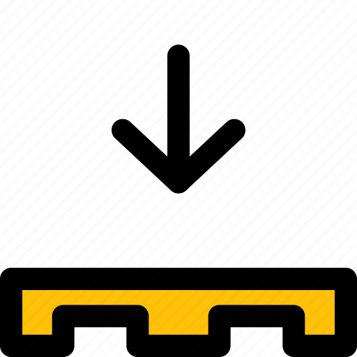 Pallet, delivery, warehouse, arrow icon - Download on Iconfinder