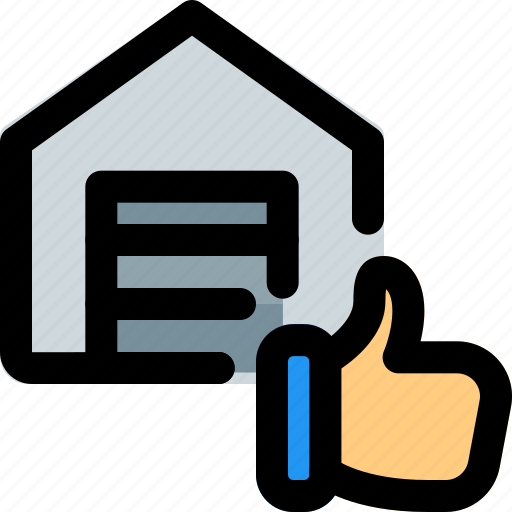 Warehouse, delivery, okay, thumbs up icon - Download on Iconfinder