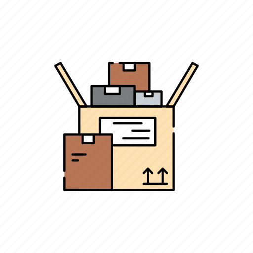 Boxes, warehouse, stockpile, supplies icon - Download on Iconfinder