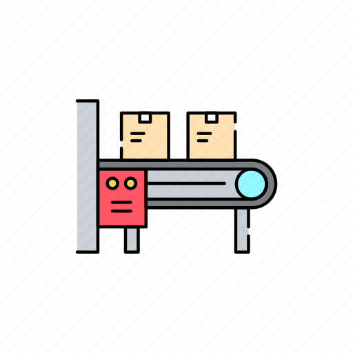 Stockpile, conveyor, boxes icon - Download on Iconfinder