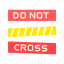 - do not cross, police, tape, crime, barrier, stop, man, security 