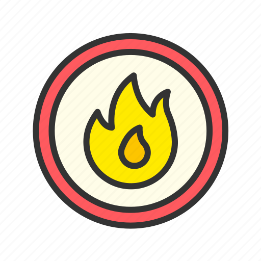 - danger of flame, danger, flame, warning, light, traditional, candle icon - Download on Iconfinder
