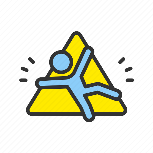 - danger of slipping, danger, sliping, warning, alert, caution, error icon - Download on Iconfinder