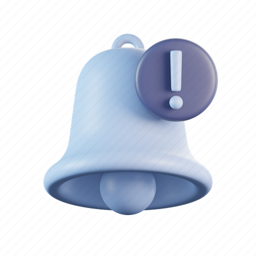 Bell, exclamation, error, warning, caution, notification, reminder icon - Download on Iconfinder