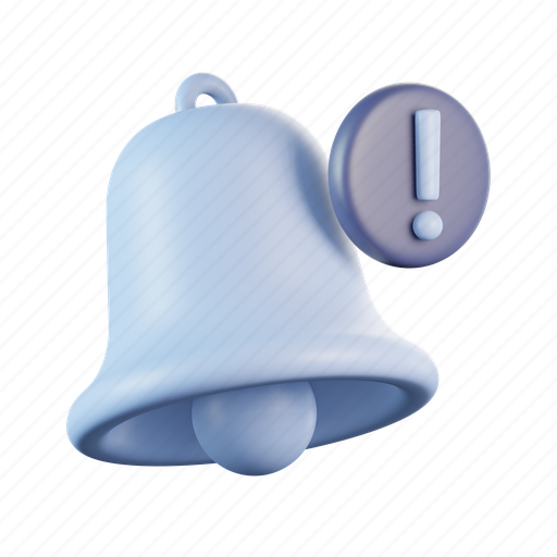 Bell, exclamation, sign, warning, notification, alert icon - Download on Iconfinder