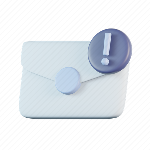 Envelope, exclamation, email, mail, message, letter, inbox icon - Download on Iconfinder