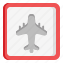 airport, transportation, signaling, airplane, plane, caution, sign