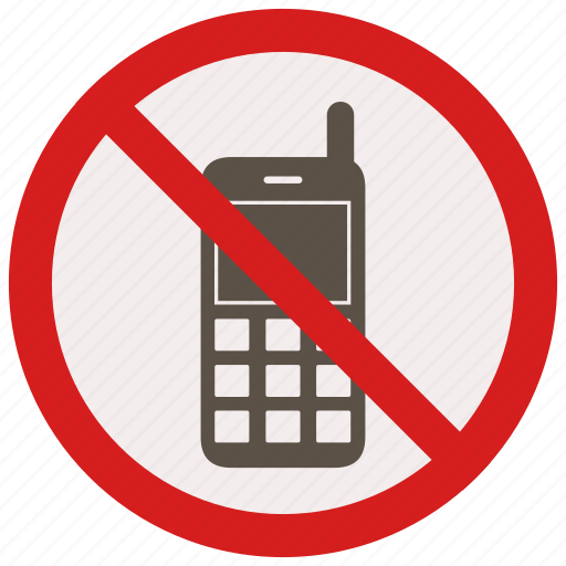 Calls, mobile, no, phone, prohibited, signs, warning icon