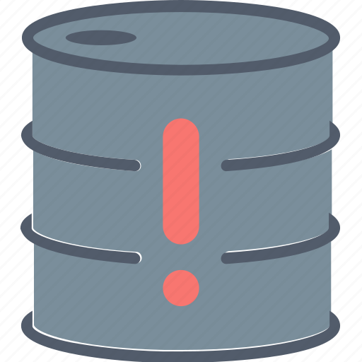 Toxic, attention, barrel, caution, container, exclamation mark, warning icon - Download on Iconfinder
