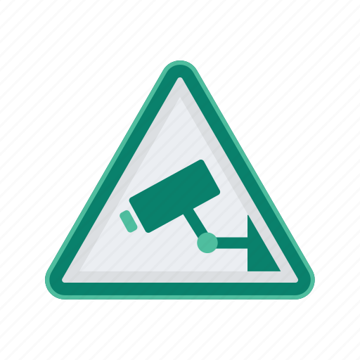 Alert, camera, sign, signs, surveillance, warning icon - Download on Iconfinder