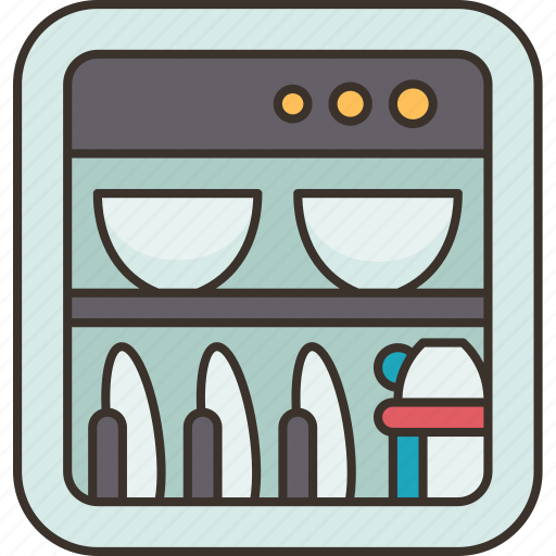 Dishwasher, machine, cleaning, kitchen, household icon - Download on Iconfinder