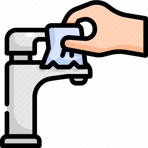 Clean, faucet, hand, hands, paper, tissue, wiping icon - Download on Iconfinder