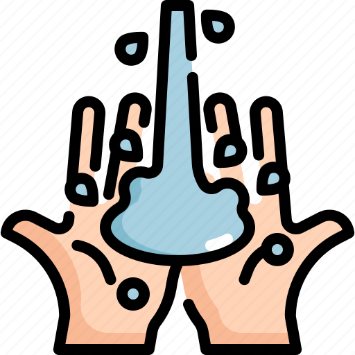 Clean, hand, hands, wash, washing, water, wiping icon - Download on Iconfinder